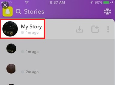 actualizar historias snapchat