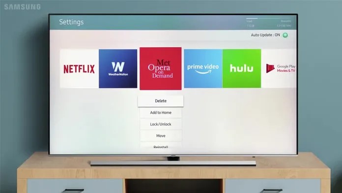 Cómo desinstalar aplicaciones en Samsung Smart TV